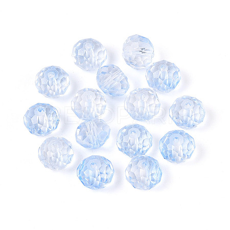 Baking Paint Transparent Glass Beads GLAA-N011-10mm-04-1
