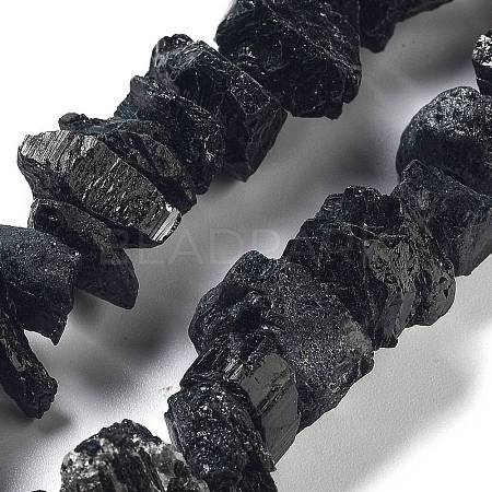Raw Rough Natural Tourmaline Beads Strands G-P528-A13-01-1