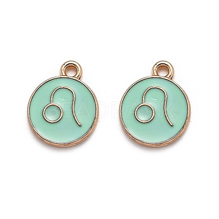 Alloy Enamel Pendants ENAM-S124-01B-15G-1