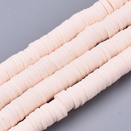 Handmade Polymer Clay Beads Strands X-CLAY-R089-6mm-072-1