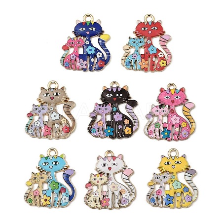 Alloy Enamel Pendants X-FIND-I064-03G-03-1