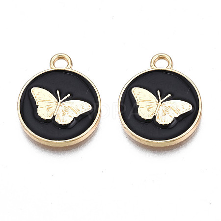 Alloy Enamel Pendants PALLOY-N170-002A-NR-1