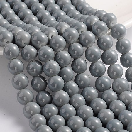 Painted Glass Beads Strands X-DGLA-S071-10mm-10-1