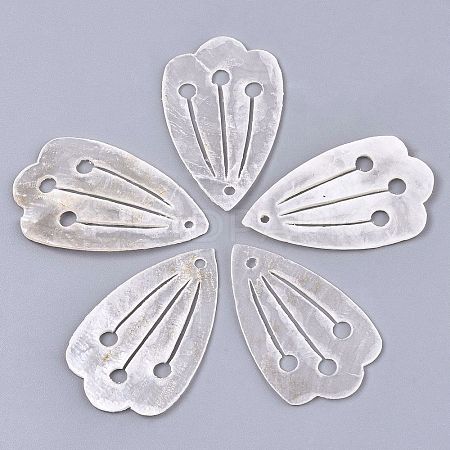 Natural Capiz Shell Pendants SHEL-N026-106-1