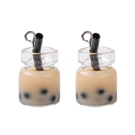 Glass Bottle Pendants CRES-S359-01B-1