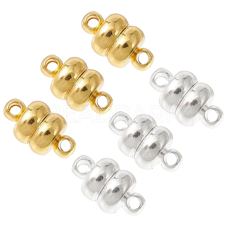 10 Sets 2 Colors Brass Magnetic Clasps KK-CJ0001-90-1