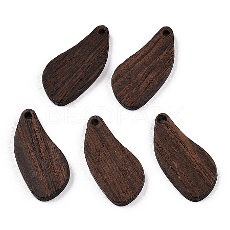 Natural Wenge Wood Pendants WOOD-T023-87-1