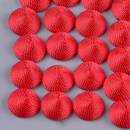 Polyester Thread Fabric Cabochons LS-X-WOVE-T008-02B-01-1