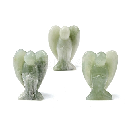Natural Xiuyan Jade Angel Figurine DJEW-N006-01A-37-1