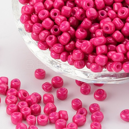 Baking Paint Glass Seed Beads SEED-US0003-4mm-K5-1