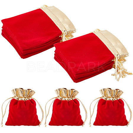 Rectangle Velvet Jewelry Pouches Bags TP-BBC0001-09B-01-1