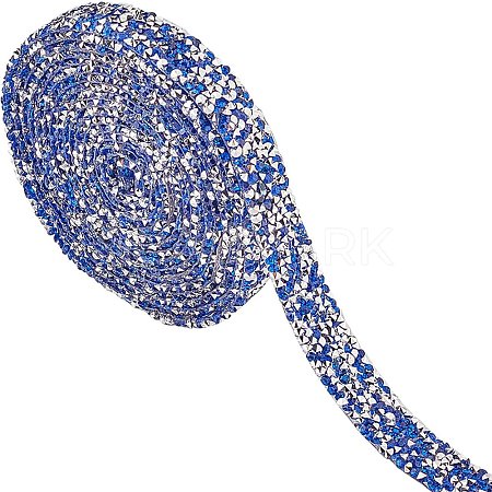 3 Yards Glitter Hotfix Rhinestone(Hot Melt Adhesive On The Back) DIY-WH0176-53B-02-1