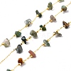 Natural Indian Agate Chips Beaded Chains CHC-SZ0001-62A-1