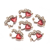 Alloy Enamel Pendants PALLOY-CJC0001-43AG-1
