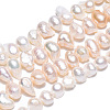 Natural Cultured Freshwater Pearl Beads Strands PEAR-N014-05-5