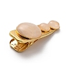Natural Quartz Crystal Alligator Hair Clips G-B042-03G-06-3