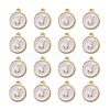 Golden Plated Alloy Charms X-ENAM-S118-01J-2