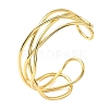 Brass Cuff Bangles for Women BJEW-F513-06G-4