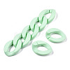 Opaque Spray Painted Acrylic Linking Rings X-OACR-S036-001A-I12-3