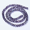 Electroplate Glass Beads Strands EGLA-A034-T10mm-B13-2
