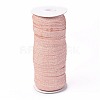 Gold and Silver Sparkle Elastic Side Nylon Ribbon NWIR-O010-01M-2