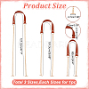 WADORN 3Pcs 3 Styles PU Leather Bag Straps FIND-WR0009-99A-2