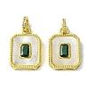 Eco-Friendly Brass Pendants KK-A204-20G-1