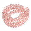 Electroplate Glass Beads Strands X-EGLA-A034-T10mm-A34-3