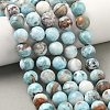 Natural Larimar Beads Strands G-C264-A01-12mm-1