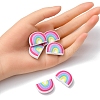 6Pcs Food Grade Eco-Friendly Silicone Focal Beads SIL-YW0001-04E-5