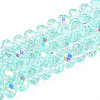 Transparent Glass Beads Strands EGLA-N016-8mm-08-1