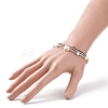 3Pcs 3 Style Natural Pearl & Glass Seed Beaded Stretch Bracelets Set for Women BJEW-JB08891-3