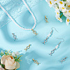 8Pcs 2 Colors Brass Micro Pave Cubic Zirconia Pendants KK-BC0015-04-4