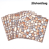 3D Wall Stickers Cobblestone Pattern Waterproof DIY Self-Adhesive Decor Background For Living Room Wallpaper Sticker AJEW-WH0119-48-4