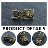 Brass Shackle Clasps KK-WH0816-047AB-3