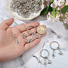 48Pcs 3 Style Alloy Pendant Decoration & Keychain HJEW-CA00047-3