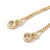Rack Plating Adjustable Brass Box Chain Slider Bracelet Making LS-KK-M285-03KCG-3