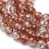 Baking Paint Crackle Glass Bead Strands CCG-S001-8mm-18-3