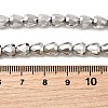 Electroplate Glass Beads Strands EGLA-F166-08P-4
