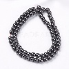 Magnetic Synthetic Hematite Beads Strands G-Q893-6mm-2