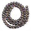 Electroplate Transparent Glass Beads Strands GLAA-T032-T6mm-AB02-3