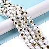 Handmade Evil Eye Lampwork Round Bead Strands LAMP-L055-10mm-32-2