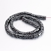 Non-magnetic Synthetic Hematite Beads Strands G-P341-27-6x1mm-2