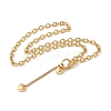 304 Stainless Steel Toggle Heart Y Necklaces for Women NJEW-M101-04G-2