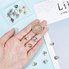 20 Sets 2 Colors 201 Stainless Steel Snap Clasps STAS-SC0004-14-3