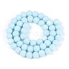 Frosted Opaque Glass Beads Strands LS-GLAA-T032-P8mm-MBB10-2