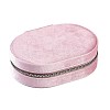 Italian Velvet Double Layers Jewelry Set Storage Zipper Boxes CON-G023-10A-1