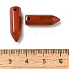 Natural Red Jasper Pointed Pendants G-C158-05I-3