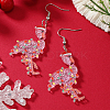 Cute Christmas Ostrich Acrylic Dangle Earrings WY1502-1-2