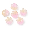 Transparent Spray Paint Glass Beads X1-GLAA-H035-04C-1